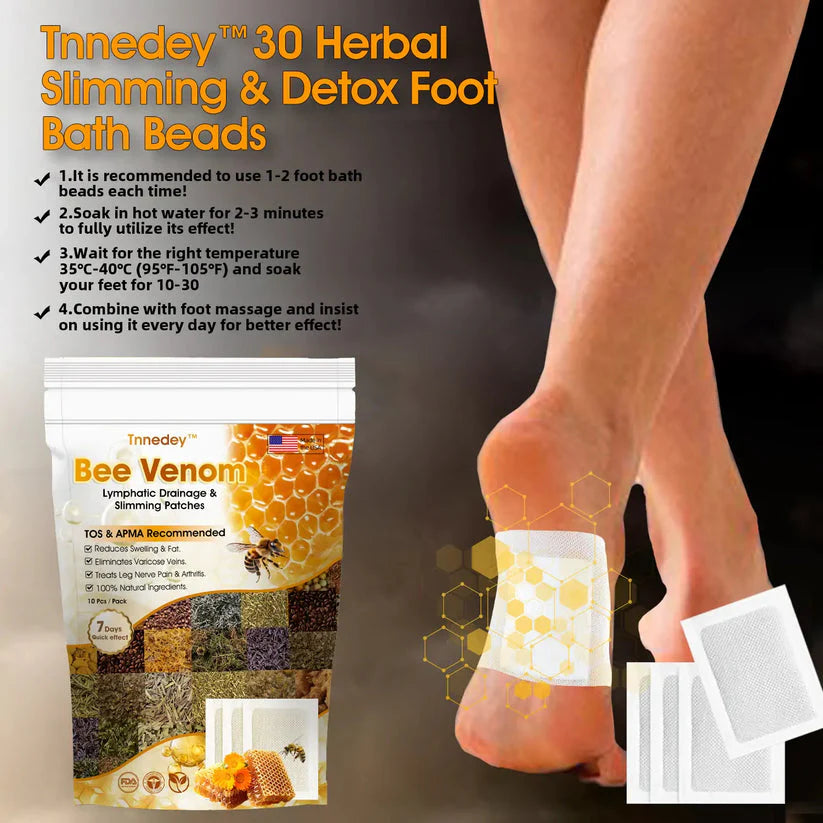 Bee Venom Lymphatic Damage & Sliming Patches 🌿👣(10 Patches) BUY 10 GET 10 FREE
